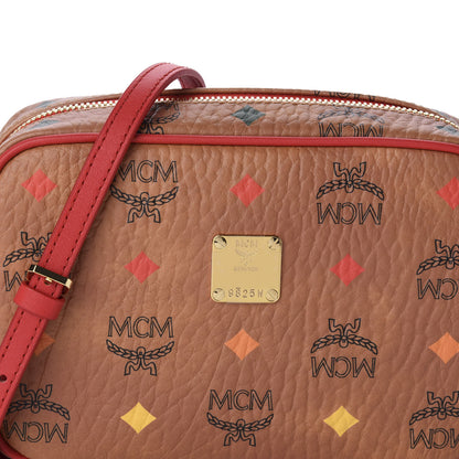 MCM Skyoptic Visetos Spectrum Diamond Camera Bag Cognac Red 9 of 9