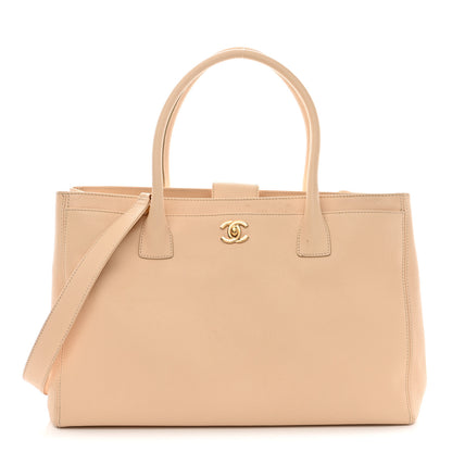 Chanel Calfskin Cerf Executive Shopper Tote Beige 1 of 15