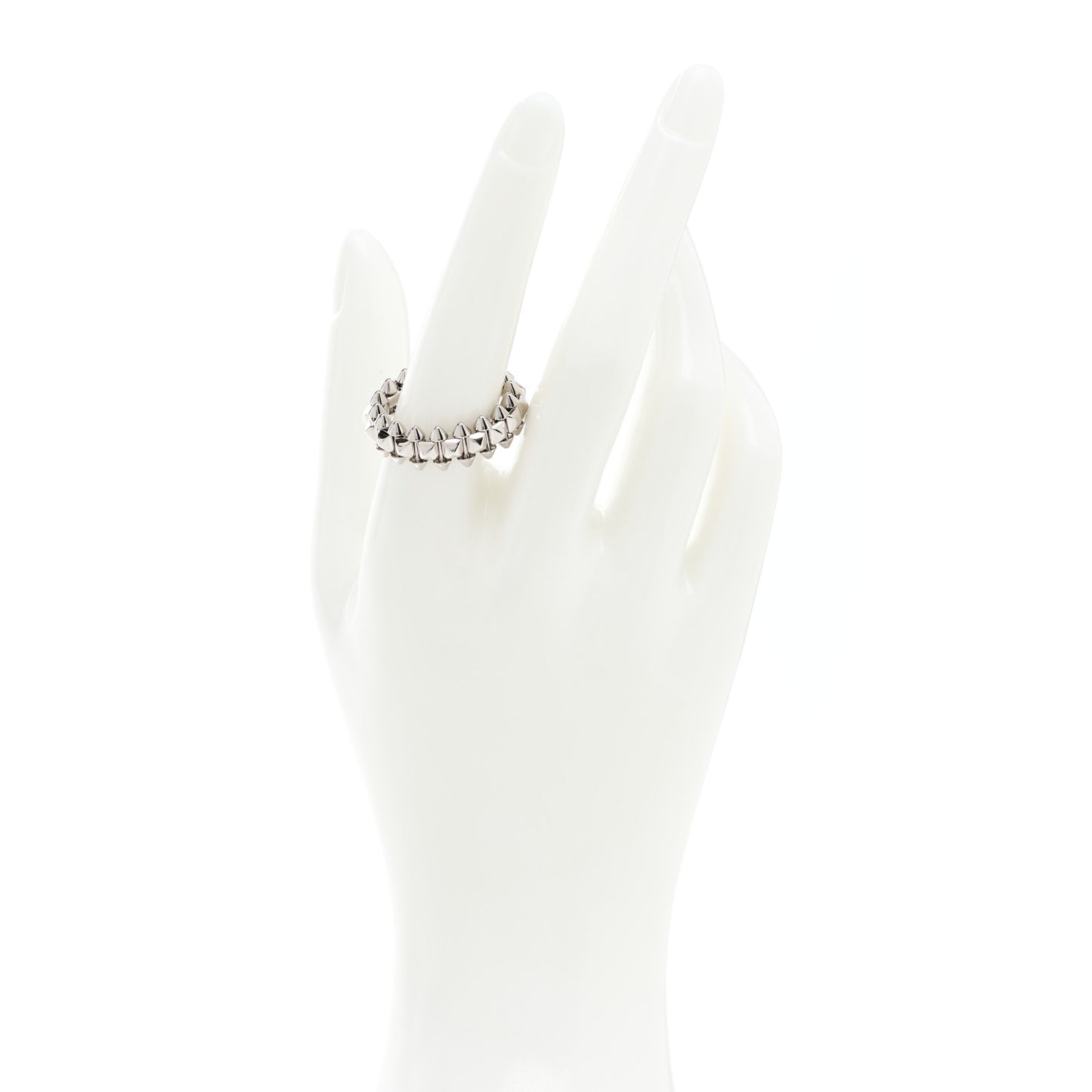 18K White Gold MM Clash De Cartier Ring 58 8.25