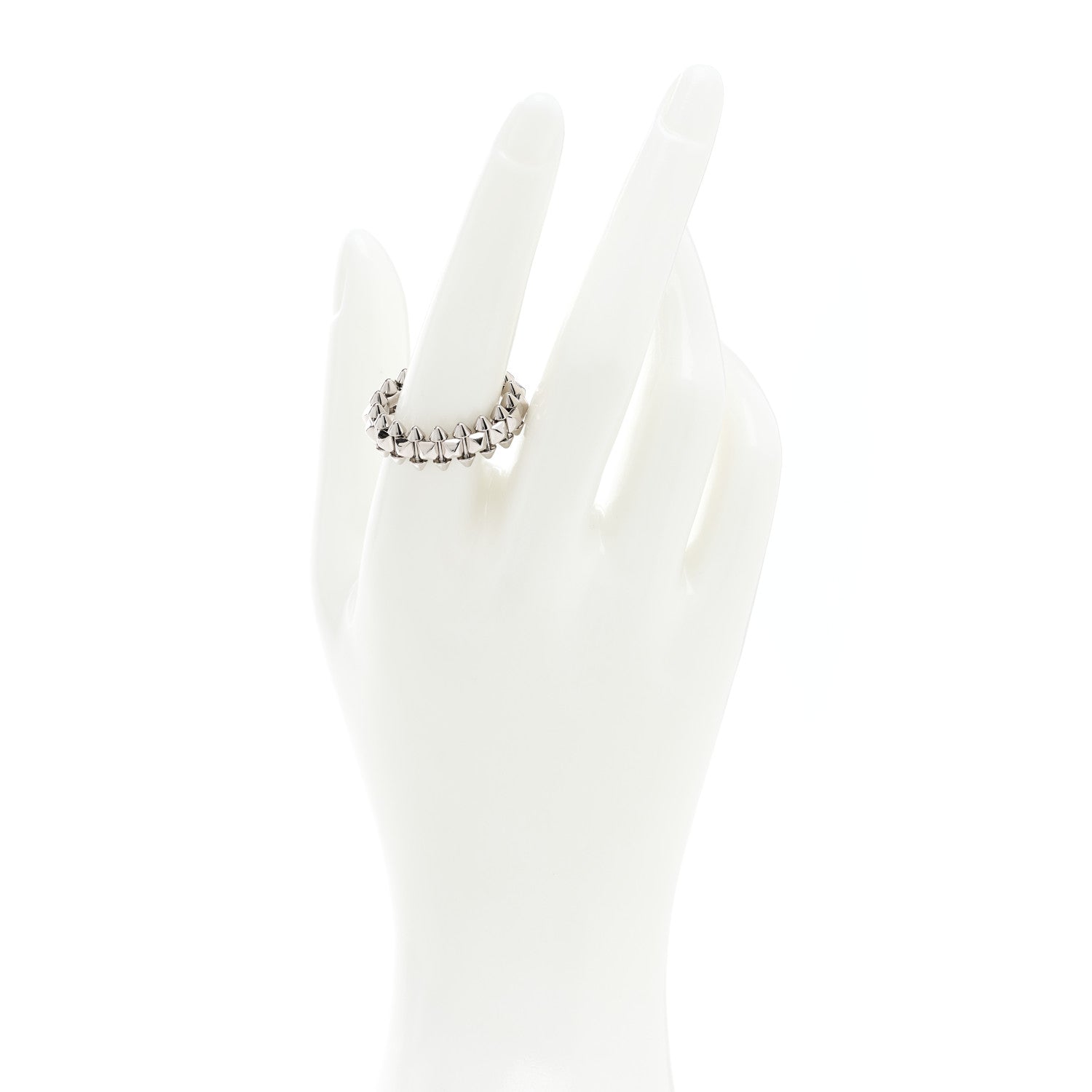 Cartier 18K White Gold MM Clash De Cartier Ring 58 8.25 2 of 5