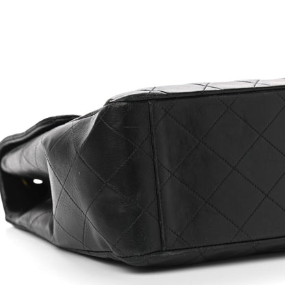 Chanel Lambskin Quilted XL Jumbo Single Flap Black 11 of 21