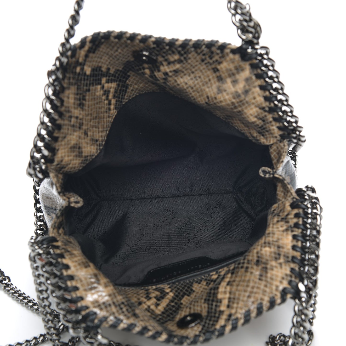 Faux Python Mini Falabella Tote