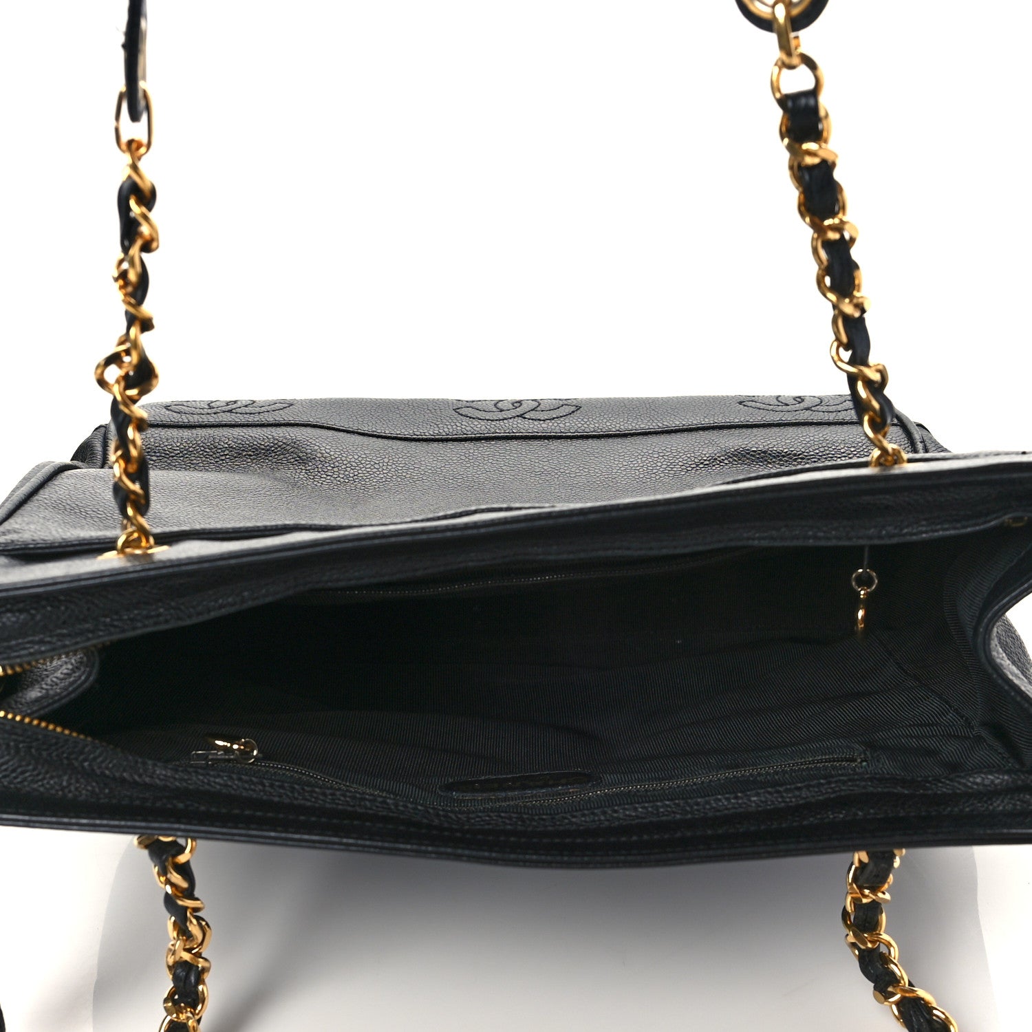 Chanel Caviar CC Shoulder Bag Black 4 of 8