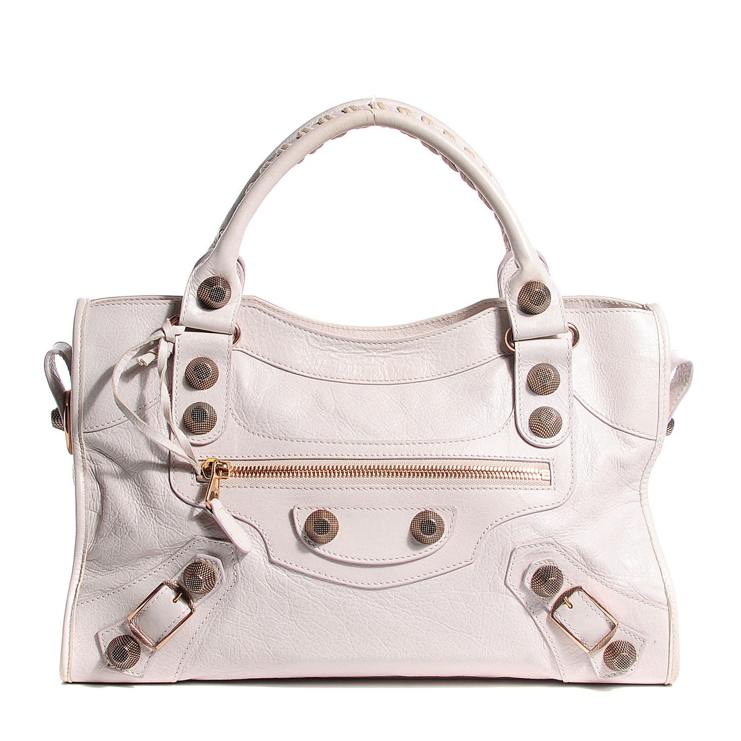 Agneau Giant 21 Rose Gold Hardware City Nacre