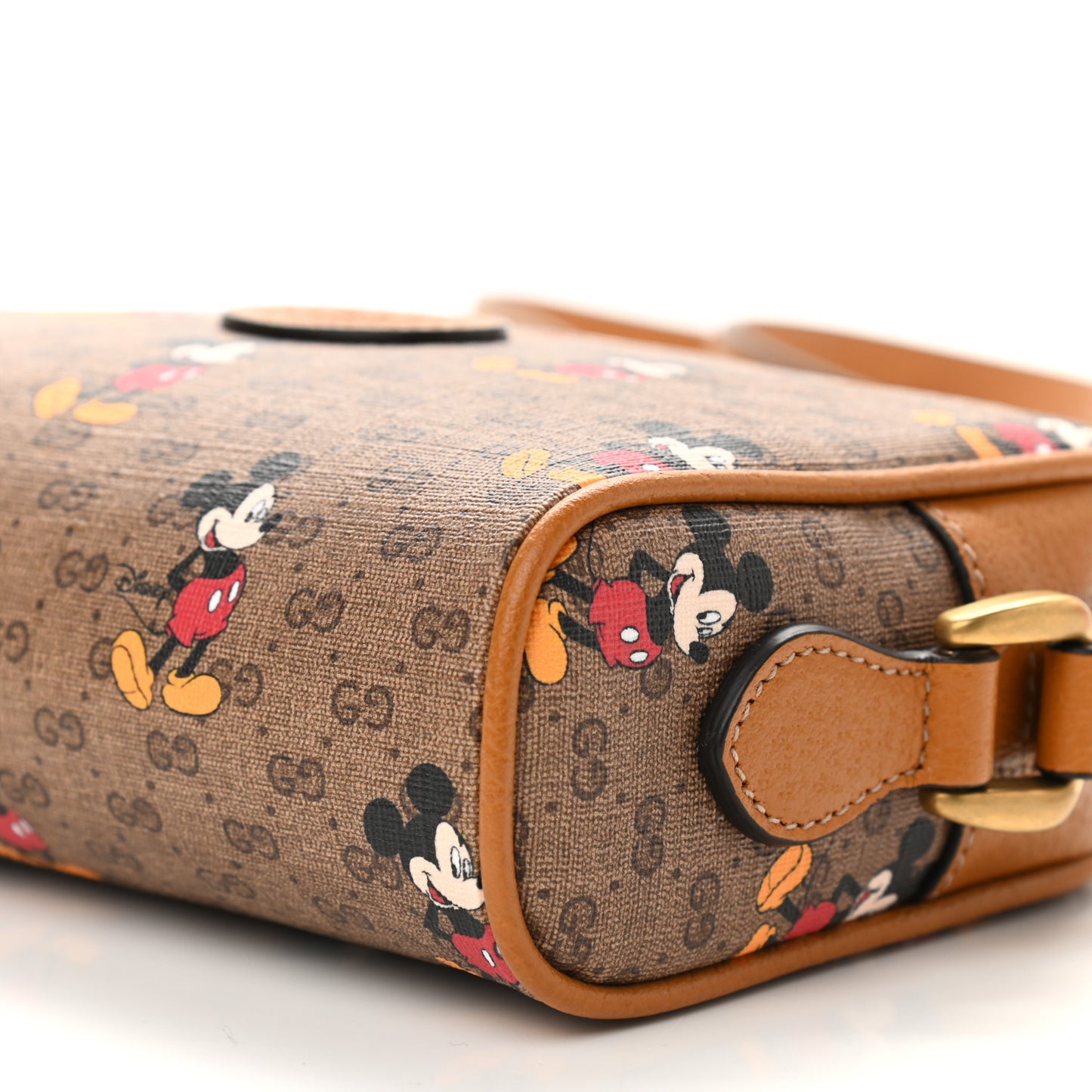 X DISNEY Mini Vintage GG Supreme Monogram Mickey Mouse Shoulder Bag Beige Vintage Sun Oil