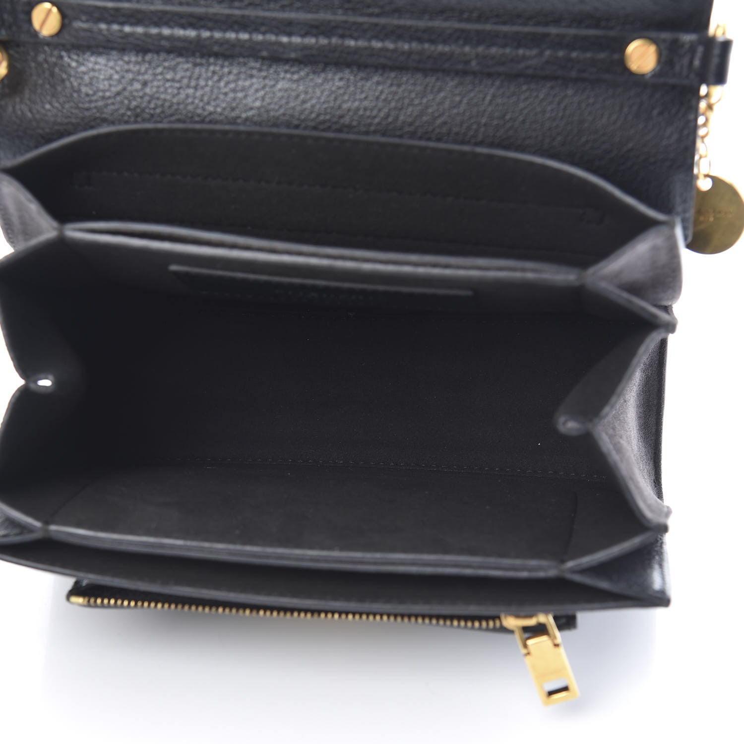 Givenchy Goatskin Suede Small GV3 Shoulder Bag Black 5 of 11