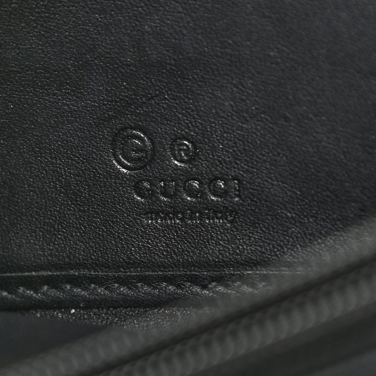 Microguccissima Zip Around Wallet Black