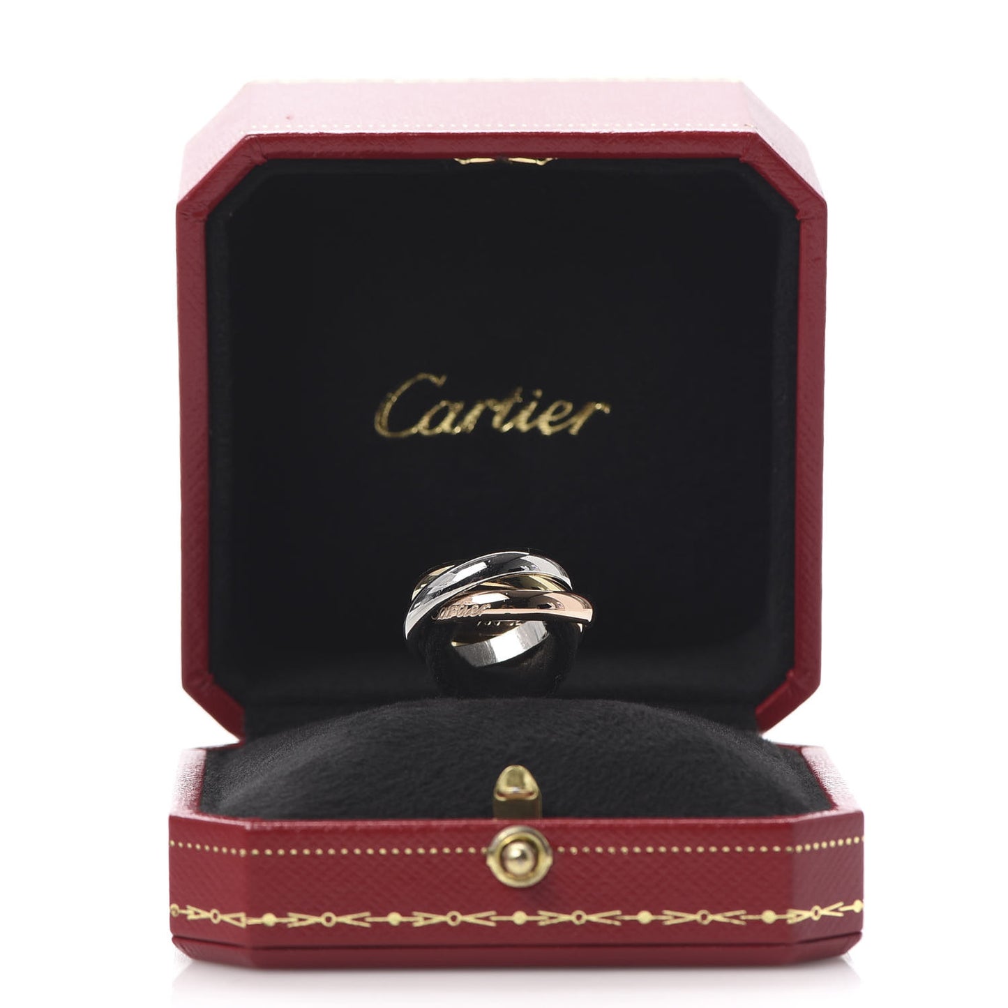 18K Pink Yellow White Gold Classic Trinity Ring 52 6