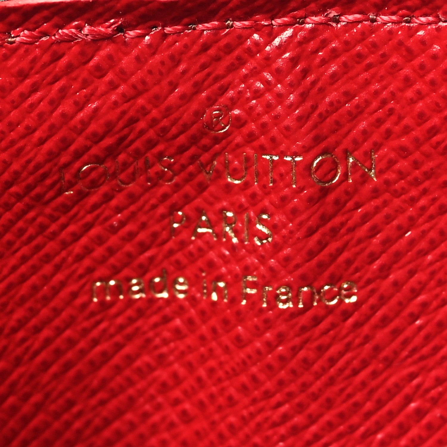 Louis Vuitton Damier Ebene Recto Verso Card Holder Red 6 of 6