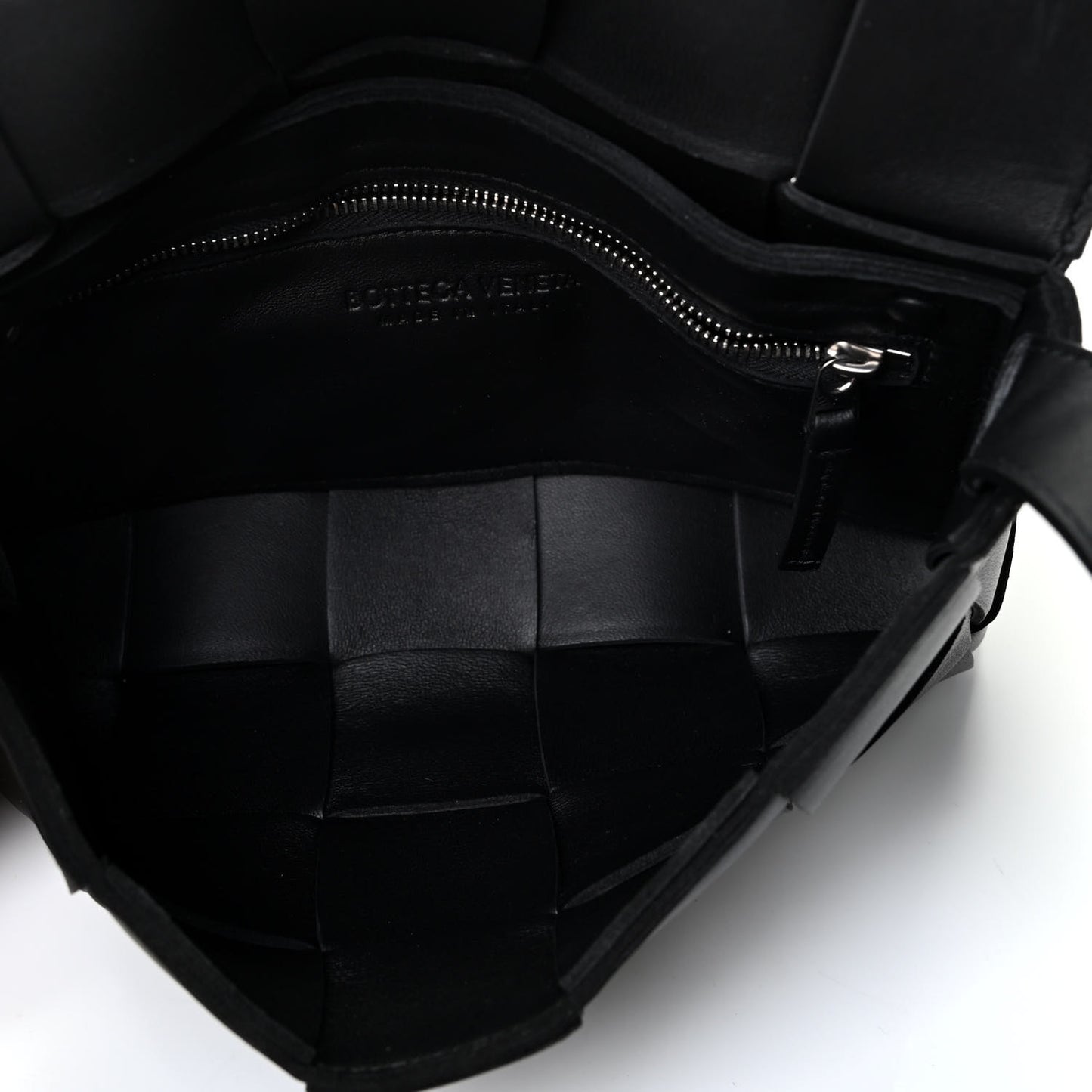 Lambskin Maxi Intrecciato Cassette Crossbody Bag Black
