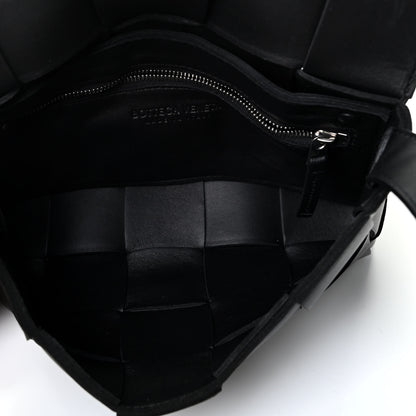 Bottega Veneta Lambskin Maxi Intrecciato Cassette Crossbody Bag Black 4 of 4