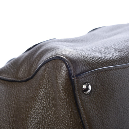 Prada Cervo Deerskin Twin Pocket Tote Militare 8 of 11
