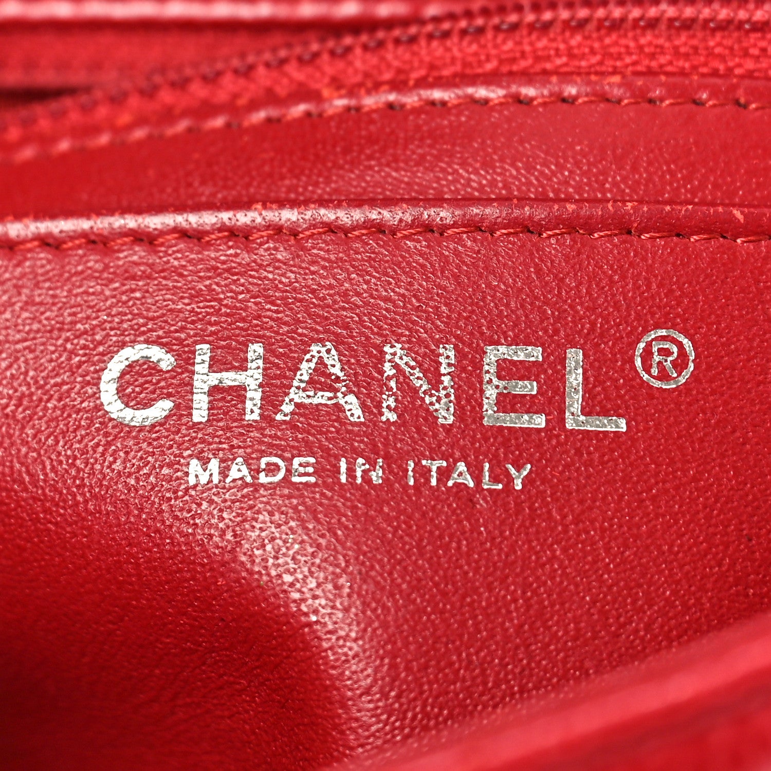 Chanel Caviar Quilted Mini Rectangular Flap Red 6 of 14