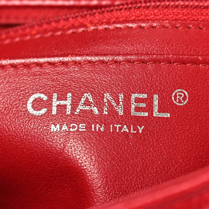 Chanel Caviar Quilted Mini Rectangular Flap Red 6 of 14
