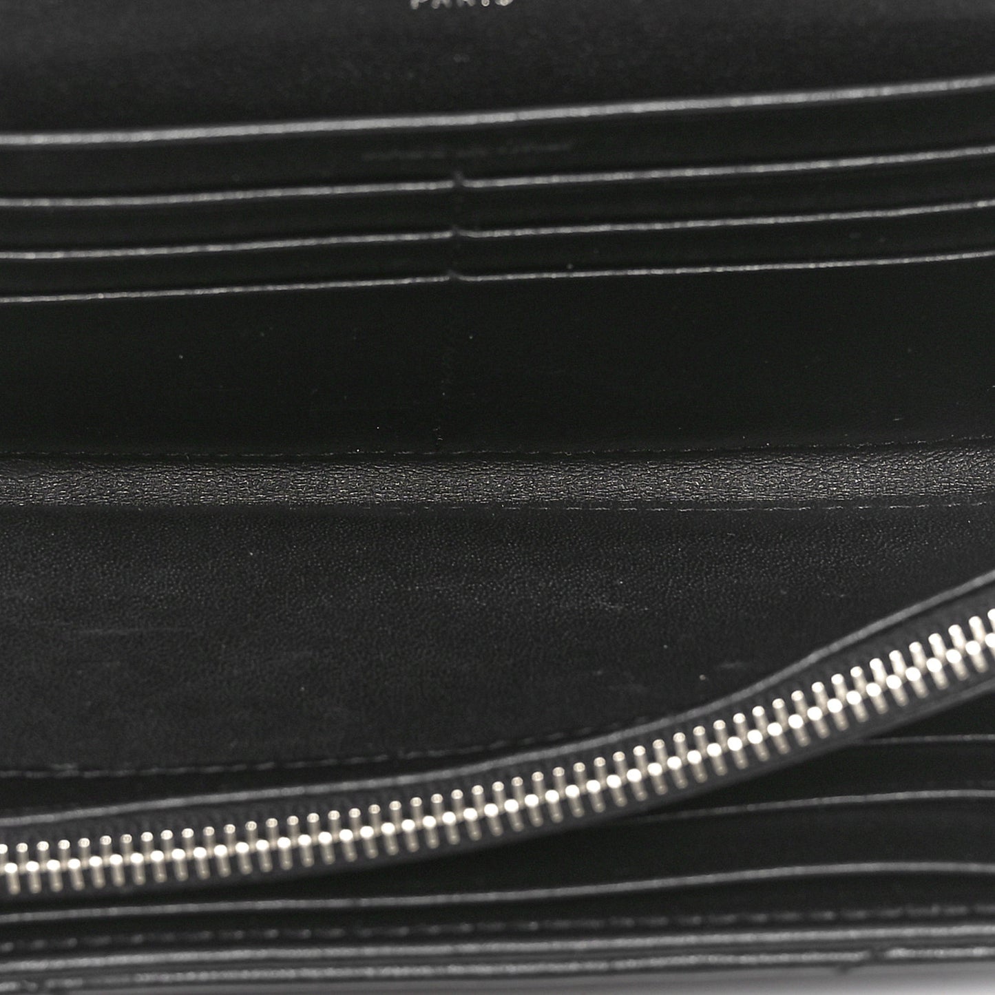 Lambskin Y Quilted Monogram Large Loulou Flap Wallet Black