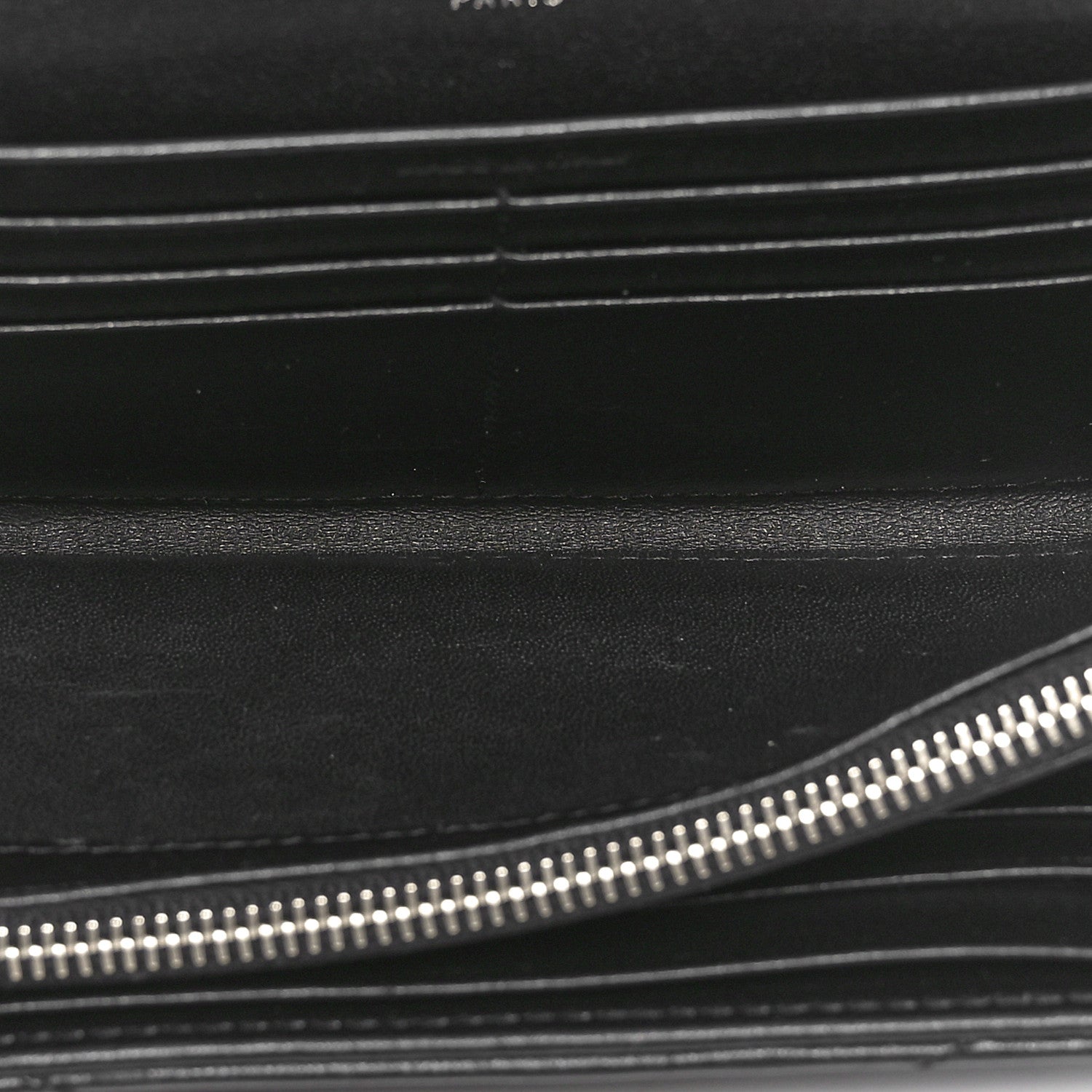 Saint Laurent Lambskin Y Quilted Monogram Large Loulou Flap Wallet Black 5 of 10