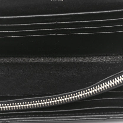Saint Laurent Lambskin Y Quilted Monogram Large Loulou Flap Wallet Black 5 of 10