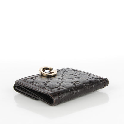 Gucci Guccissima Charlotte French Wallet Dark Brown 4 of 7