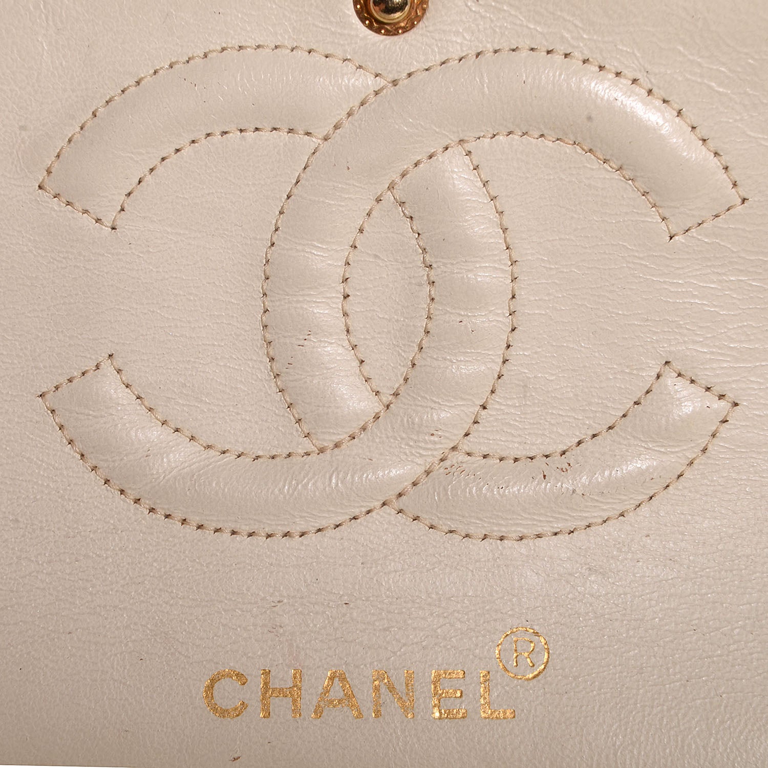 Chanel Jersey Quilted Medium Double Flap Beige 7 of 9