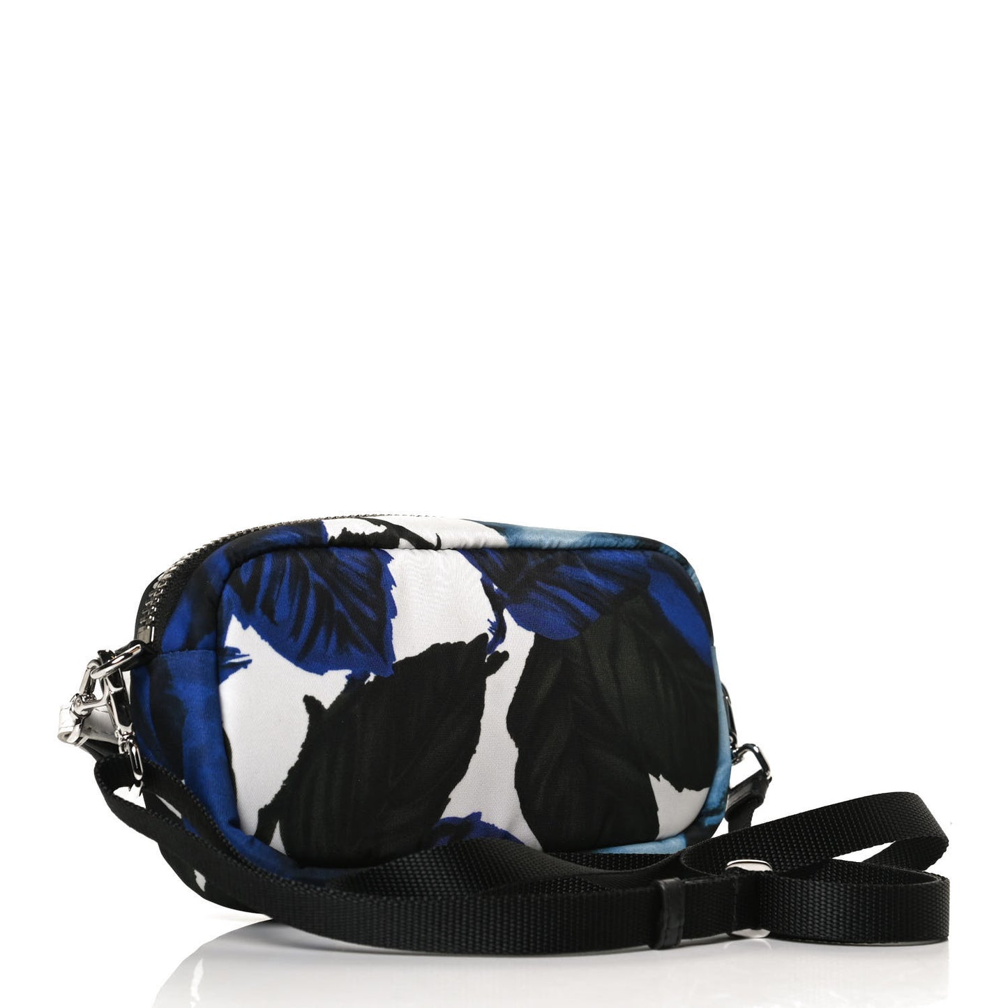 Tessuto Soft Nylon Small Roses Print Convertible Crossbody Wristlet Blue