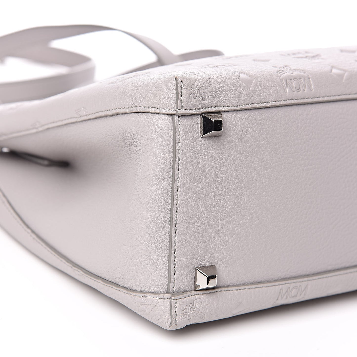 Calfskin Ottomar Monogram Sarah Medium Hobo Dove Grey