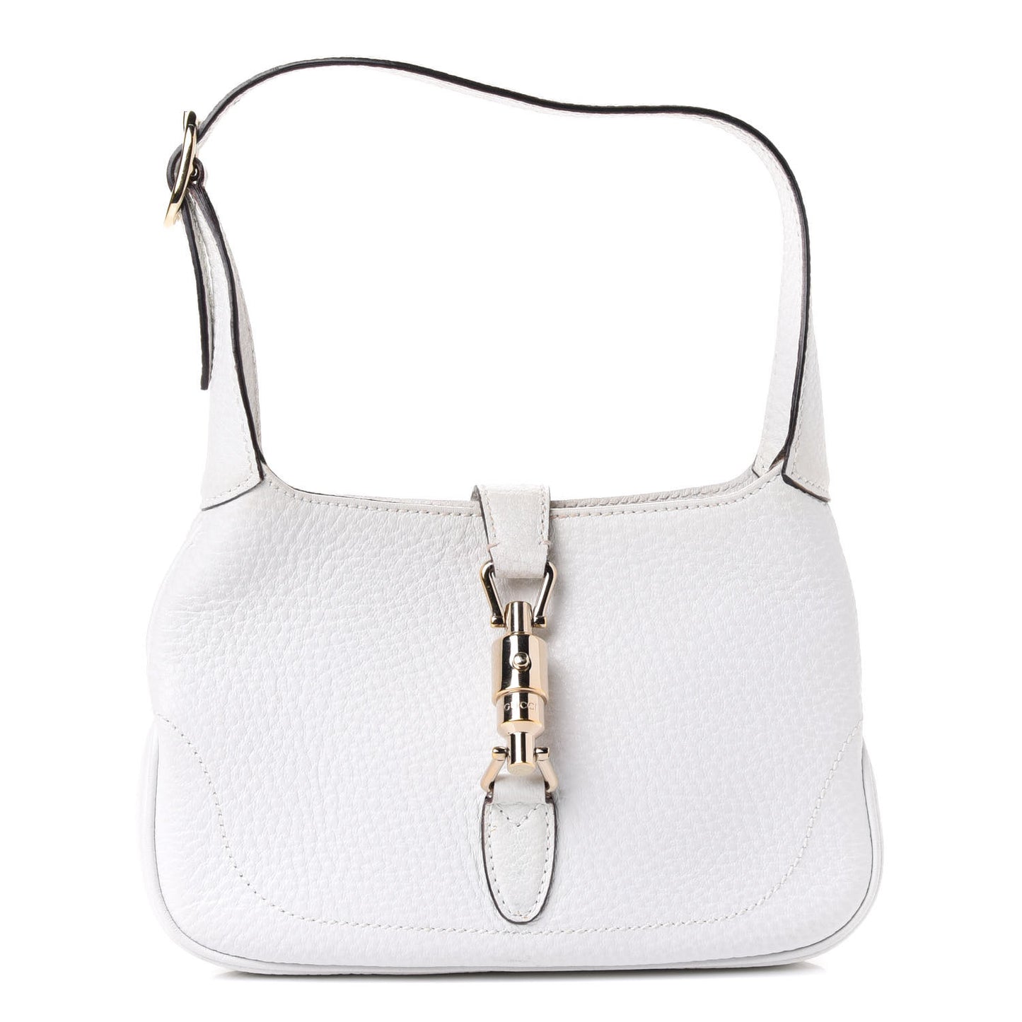 Calfskin Small Jackie O Hobo White