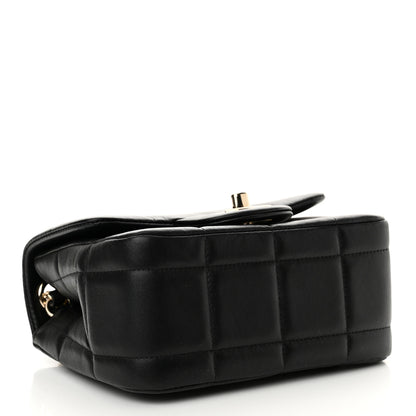 Chanel Lambskin Resin Crystal Square Quilted Mini Monacoco Flap Black 3 of 10