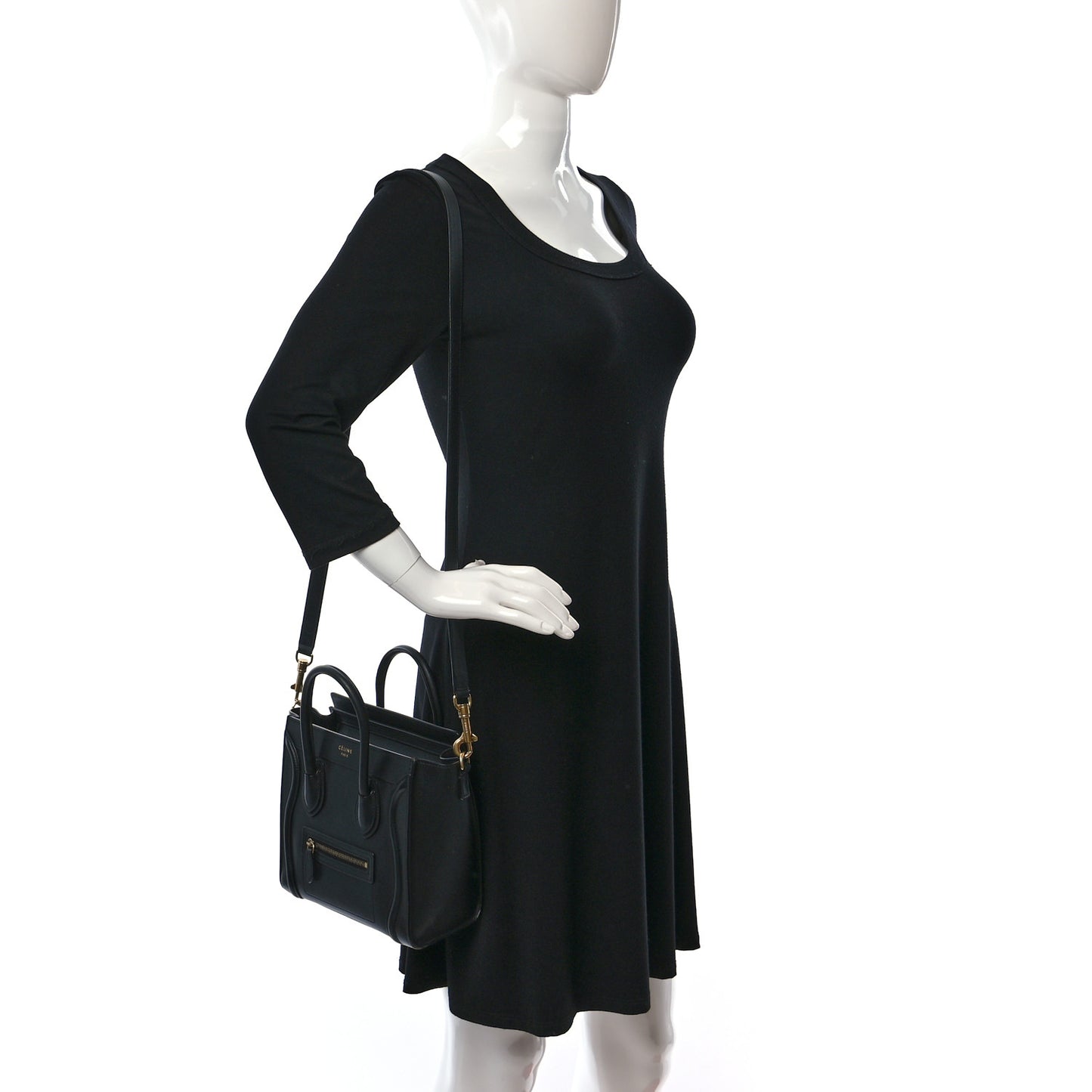 Smooth Calfskin Nano Luggage Black