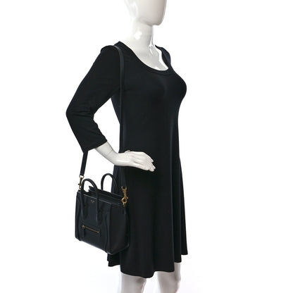 Celine Smooth Calfskin Nano Luggage Black 2 of 8