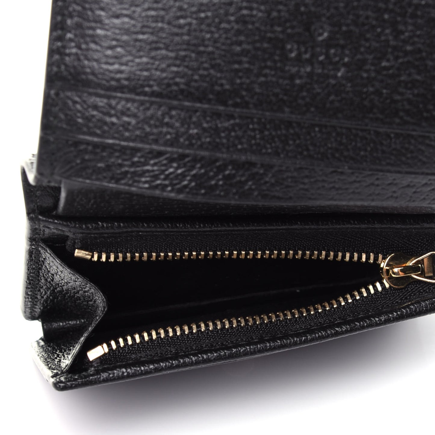 Calfskin Web Ophidia Card Case Black