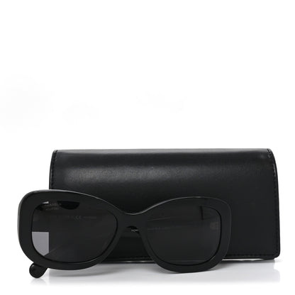 Chanel Acetate Polarized CC Sunglasses 5468-B-A Black 7 of 7