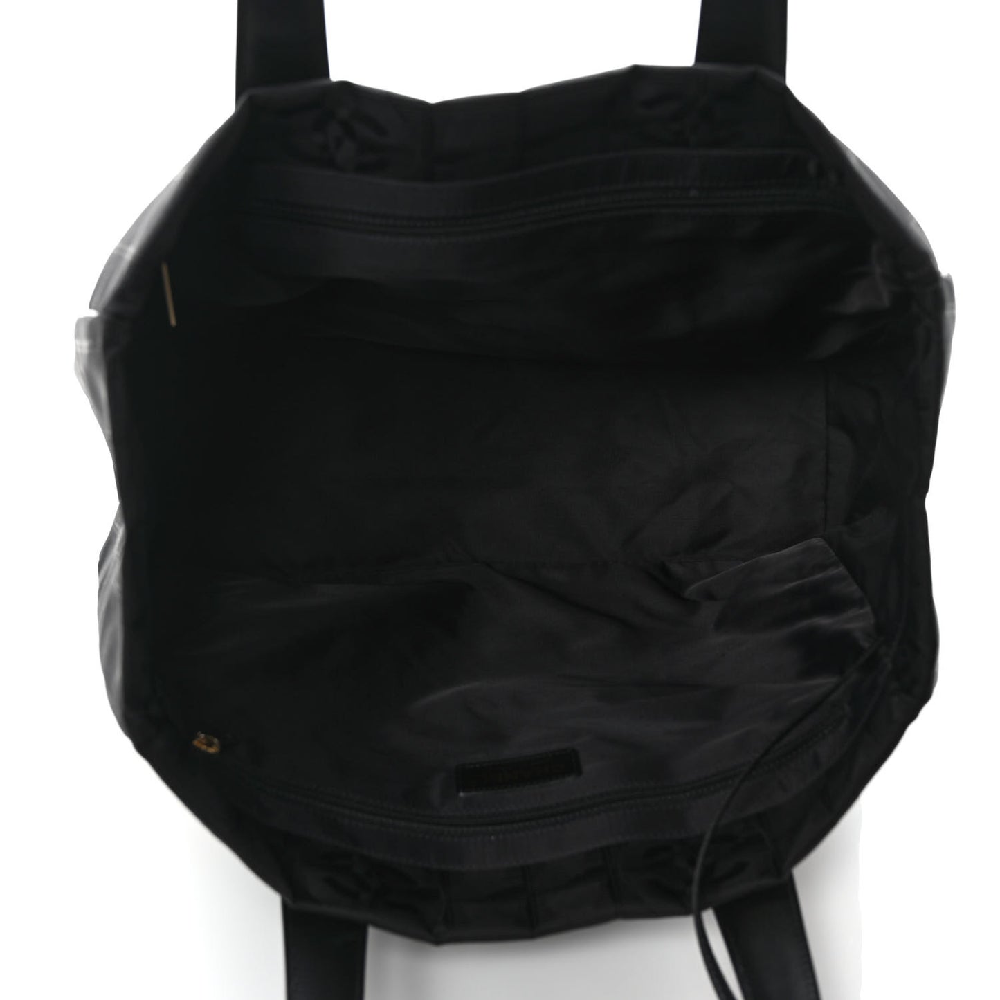 Nylon Large Travel Tote Black
