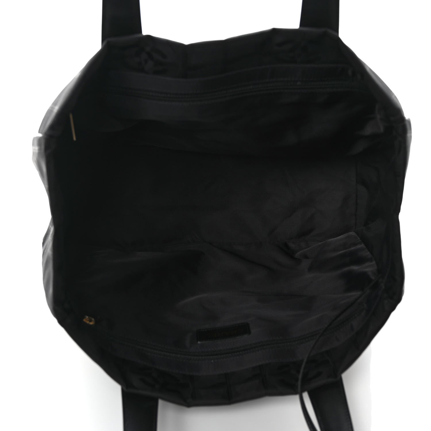 Chanel Nylon Large Travel Tote Black 4 of 7