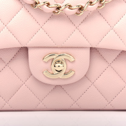 Chanel Caviar Quilted Small Double Flap Light Pink 10 of 11