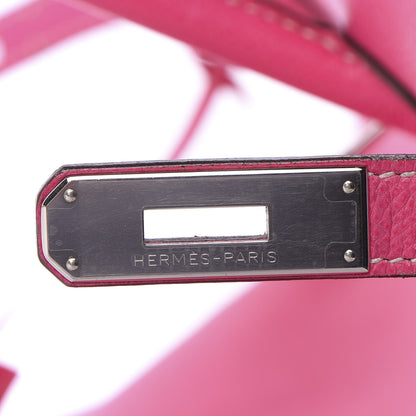 Hermes Epsom Candy Birkin 35 Rose Tyrien Rubis 15 of 33