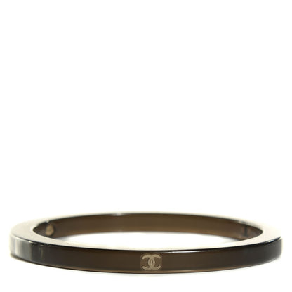 Chanel Resin CC Bangle Black 1 of 6