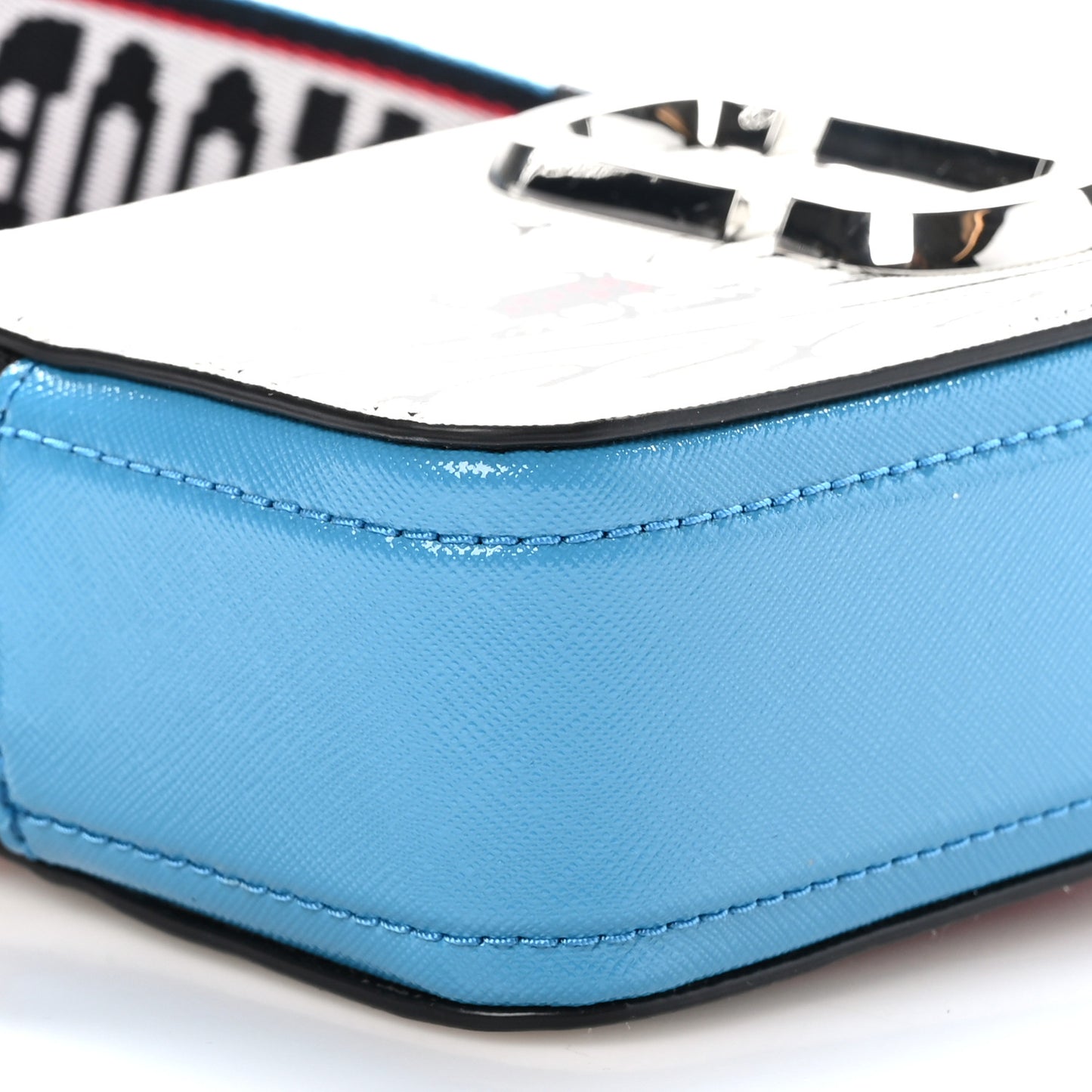 X Peanuts Saffiano Snoopy Snapshot Camera Bag White Multicolor