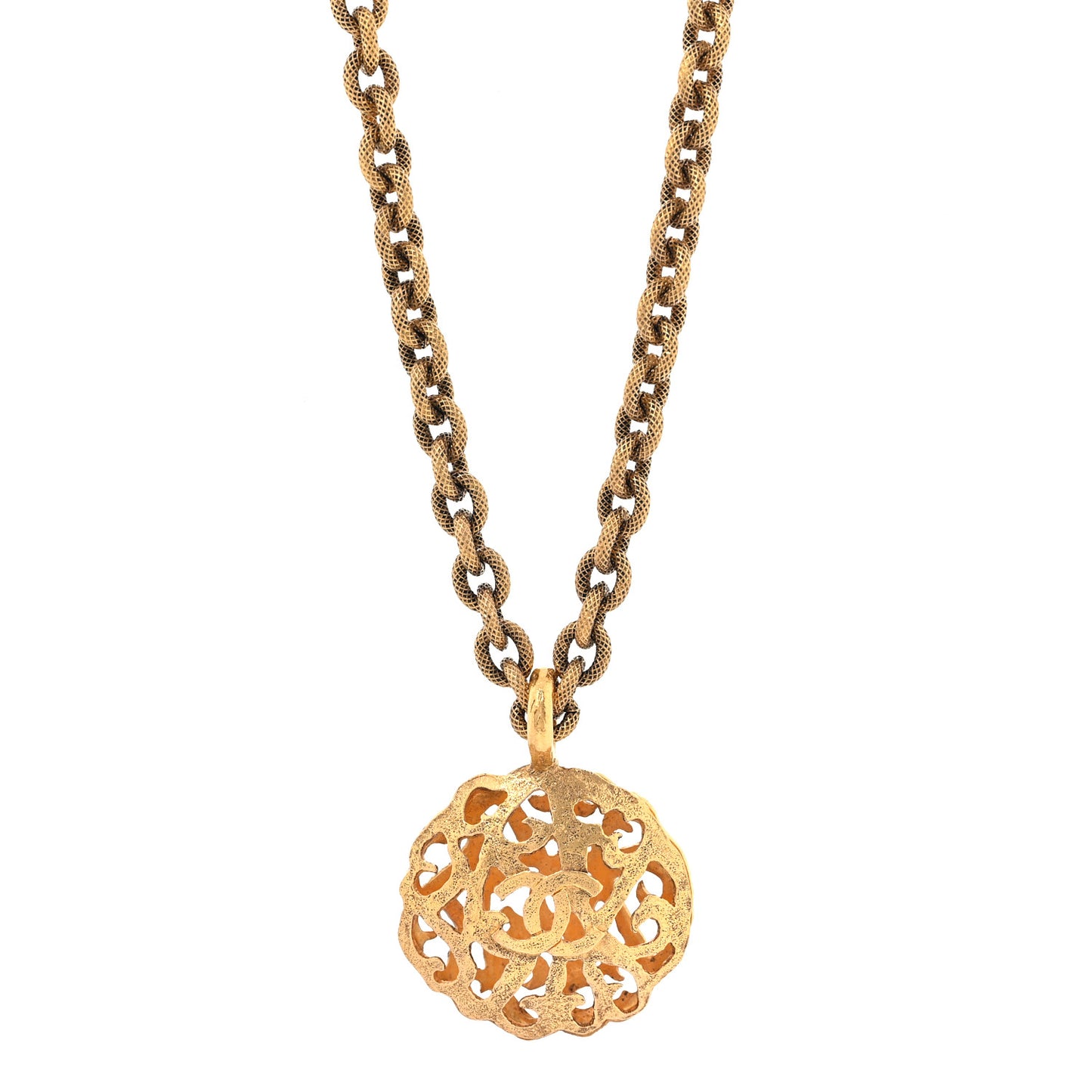CC Pendant Necklace Gold