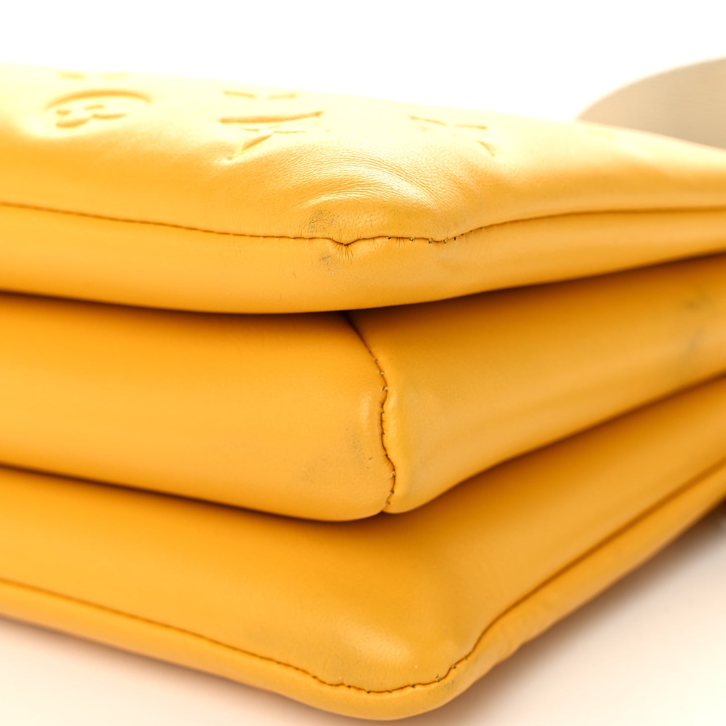 Lambskin Embossed Monogram Coussin PM Sunflower