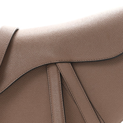 Christian Dior Grained Calfskin Saddle Bag With Strap Warm Taupe 8 of 11