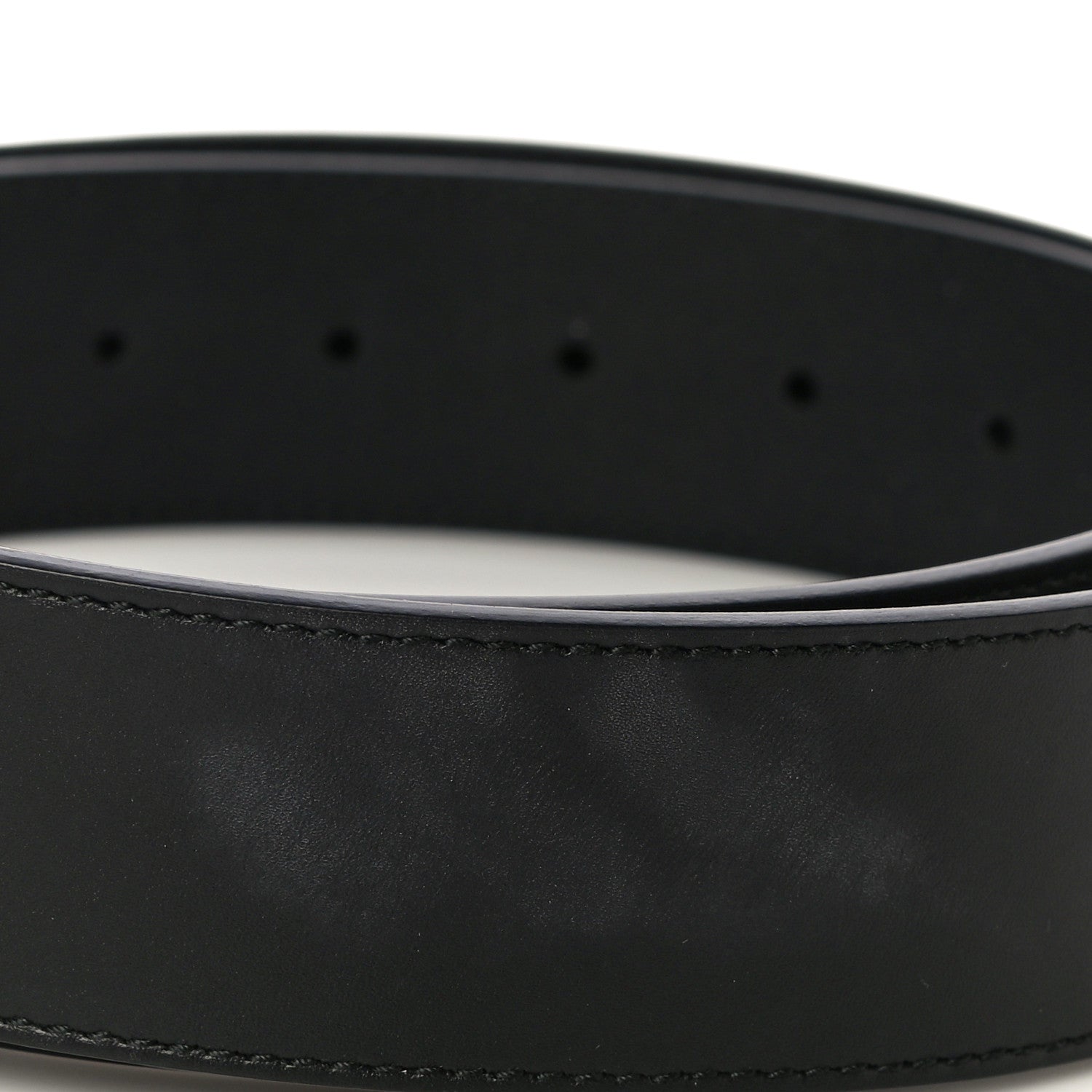 Gucci Moon Calfskin Pearl Double G 40mm Belt 95 38 Black Cream 9 of 9