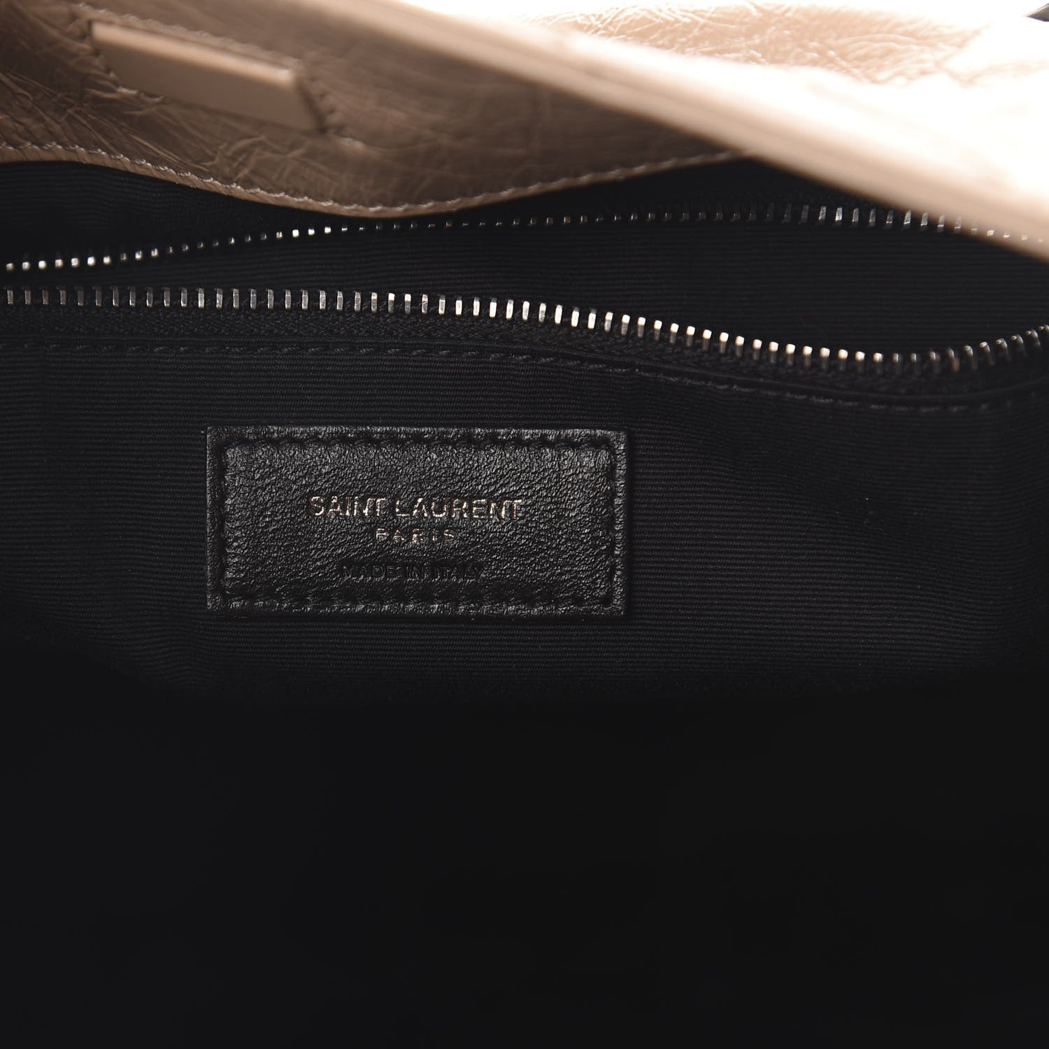 Saint Laurent Crinkled Calfskin Matelasse Monogram Niki Shoulder Bag Gold Sand 5 of 14