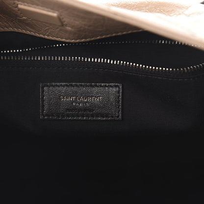 Saint Laurent Crinkled Calfskin Matelasse Monogram Niki Shoulder Bag Gold Sand 5 of 14