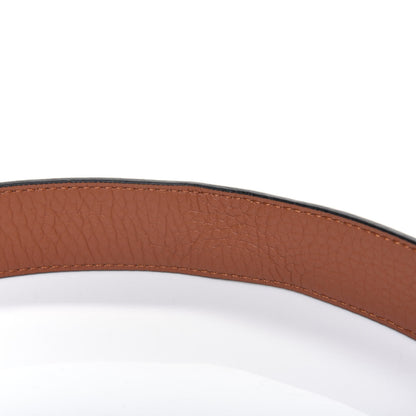 Louis Vuitton Taurillon Calfskin 30mm LV Initiales Reversible Belt 85 34 Black 6 of 9