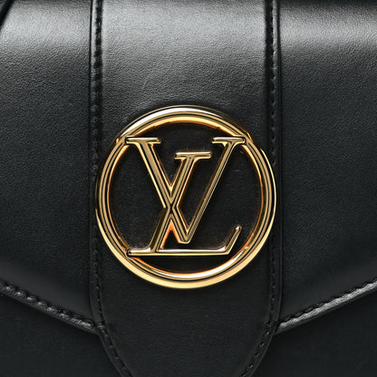 Louis Vuitton Smooth Calfskin LV Pont 9 Black 7 of 9