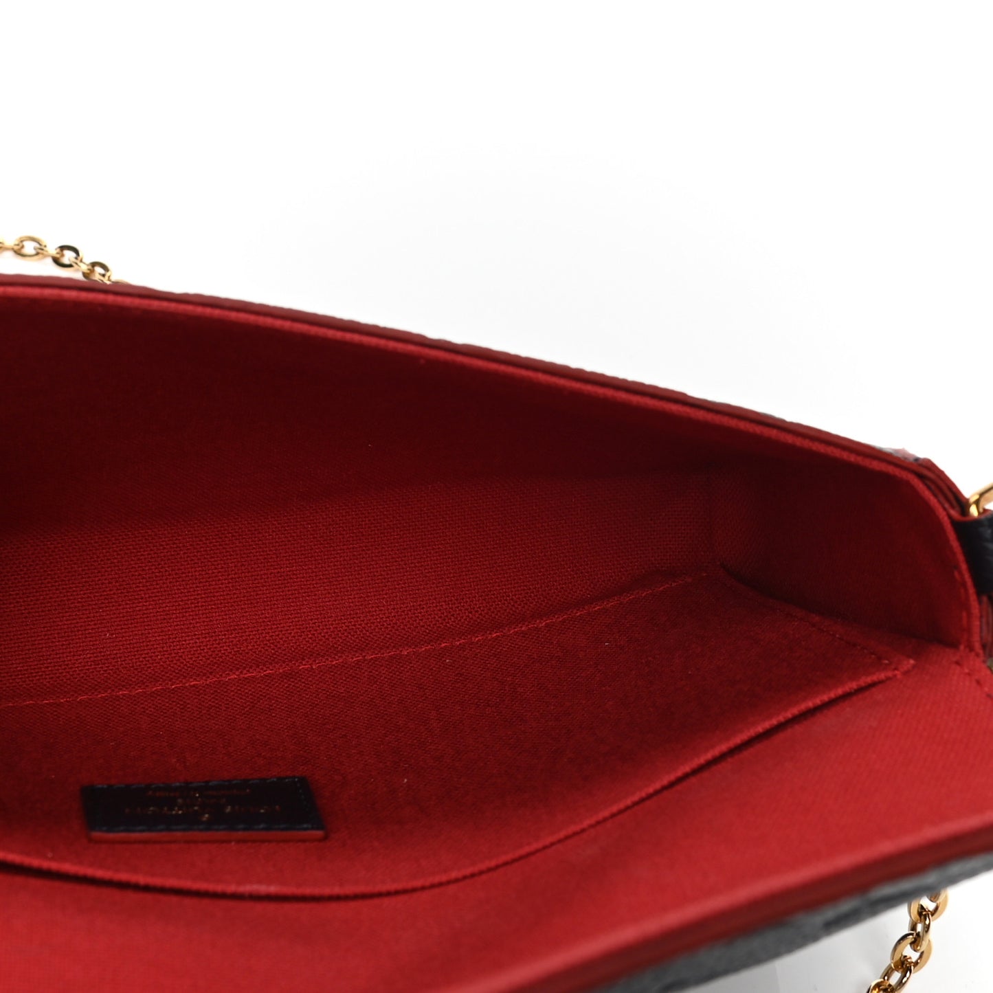 Empreinte Pochette Felicie Chain Wallet Marine Rouge