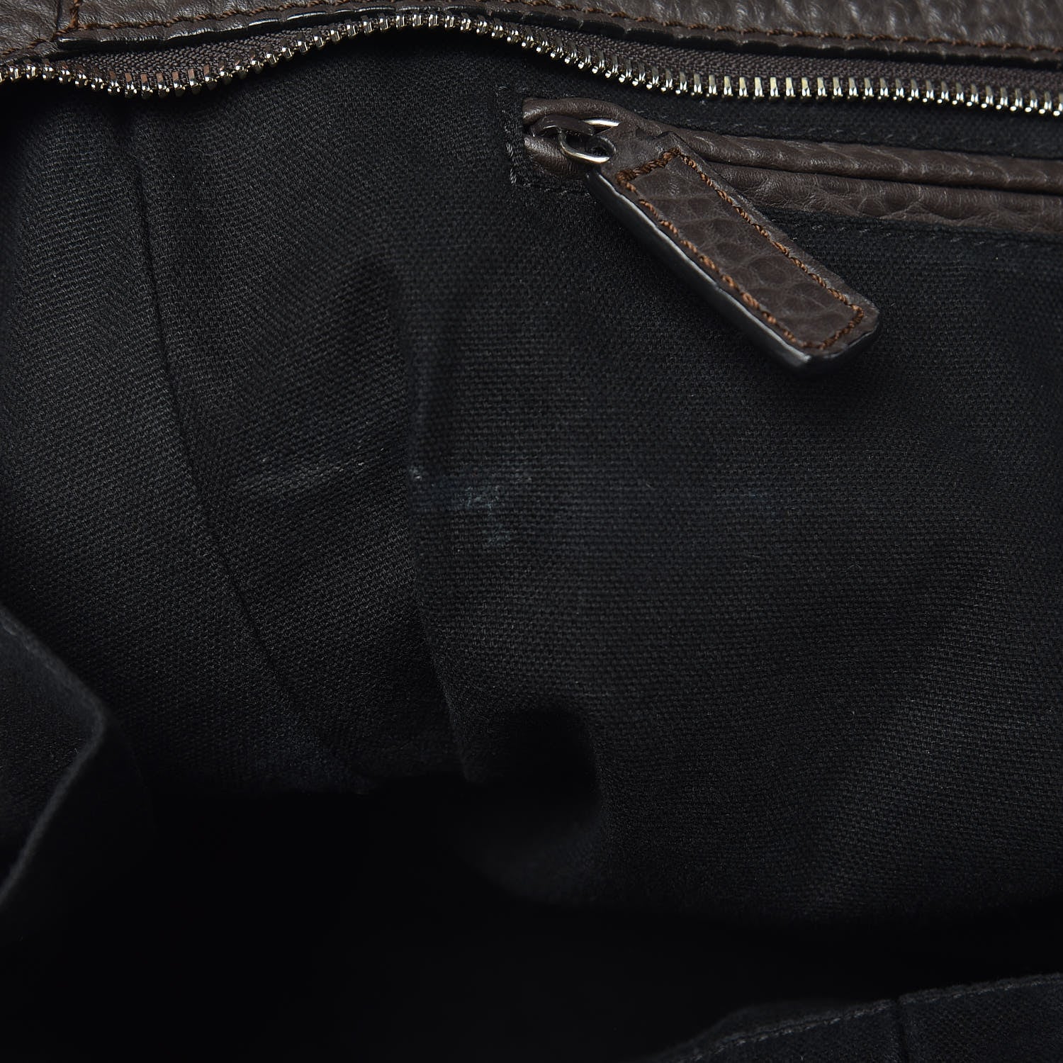 Alexander McQueen Pebbled Calfskin Large Skull Padlock Zip Around Tote Dark Brown 11 of 11