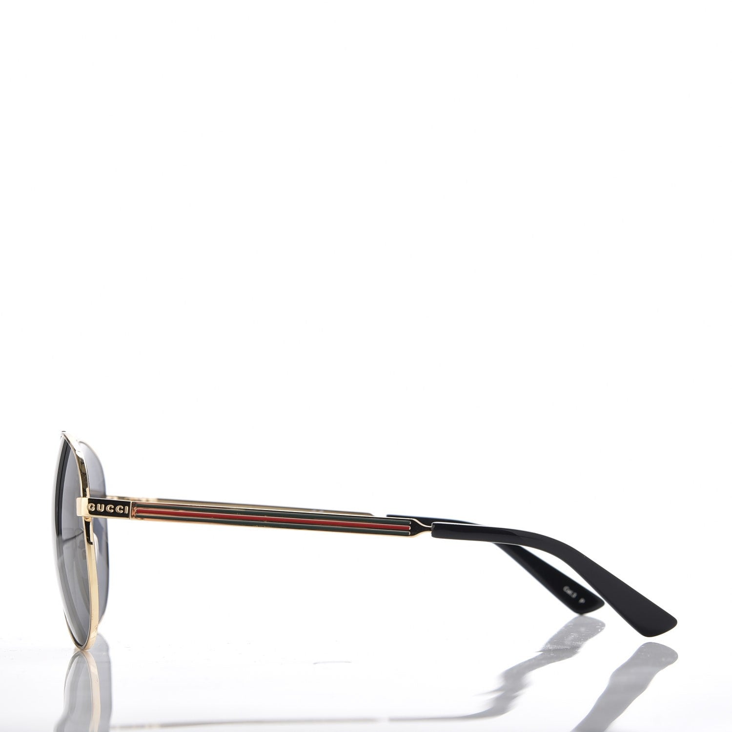 Gucci Aviator Sunglasses GG0237S Gold 3 of 10