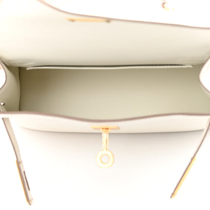 Hermes Chevre Mysore Mini Kelly Sellier 20 Mushroom 5 of 14
