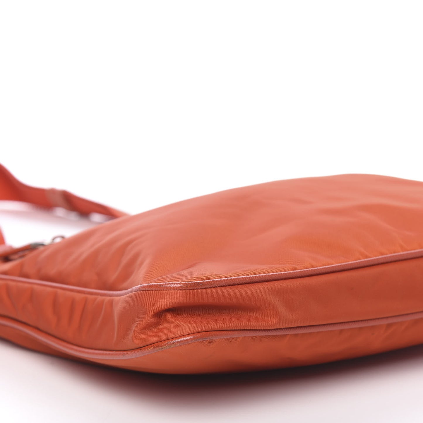 Nylon Vela Flat Messenger Bag Papaya